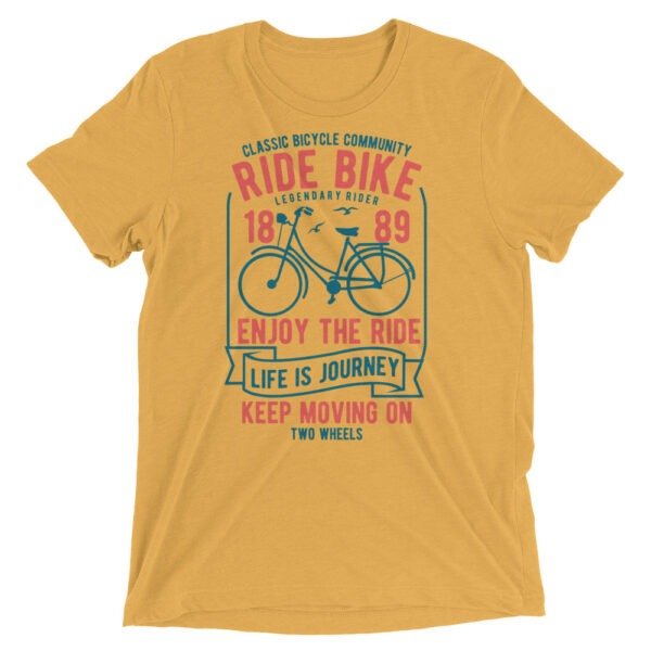 Unisex Tri Blend T Shirt Mustard Triblend Front 654aec97b6570.jpg