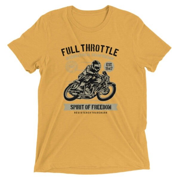 Unisex Tri Blend T Shirt Mustard Triblend Front 6568fbba78a13.jpg